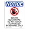 Signmission Safety Sign, OSHA Notice, 10" Height, Aluminum, NOTICE Equine Quarantine Sign With Symbol, Portrait OS-NS-A-710-V-15639 - alternate 1